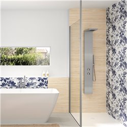 Panneau de douche Kinewall Design 125x202 cm Faïence frangipanier