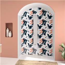 Panneau de douche Kinewall Design 125x202 cm Faïence guava