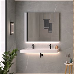 Panneau de douche Kinewall Design 125x202 cm Marbre gris galet