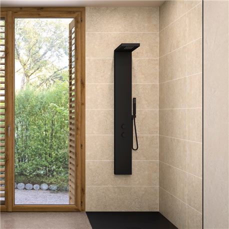 Panneau de douche Kinewall Design 125x202 cm Travertin