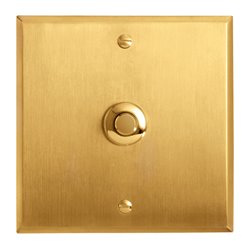 Poussoir à bouton rond 2A or brossé Art d'Arnould univers Mémoire 67210
