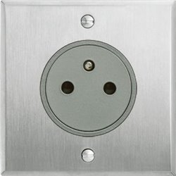 Prise de courant 2P+T 16A 250V acier brossé Art d'Arnould univers Mémoire 67131