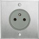 Prise de courant 2P+T 16A 250V acier brossé Art d'Arnould univers Mémoire 67131