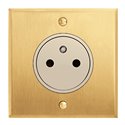 Prise de courant 2P+T 16A 250V  or brossé Art d'Arnould univers Mémoire 67231