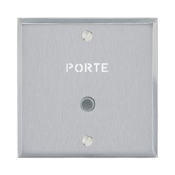 Poussoir lumineux marquage Porte acier brossé Art d'Arnould univers Mémoire 67191