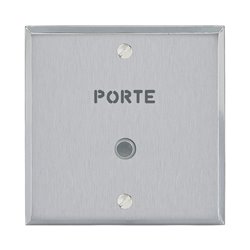 Poussoir lumineux marquage Porte acier brossé Art d'Arnould univers Mémoire 67191