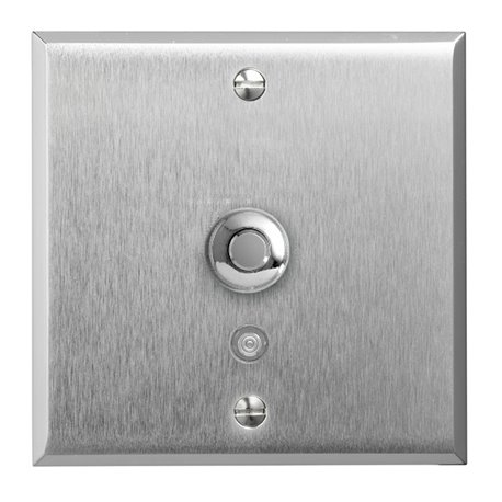 Poussoir à bouton rond 2A acier brossé Art d'Arnould univers Mémoire 67111