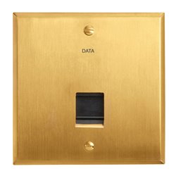 Prise RJ45 catégorie 6 FTP or brossé Art d'Arnould univers Mémoire 67225