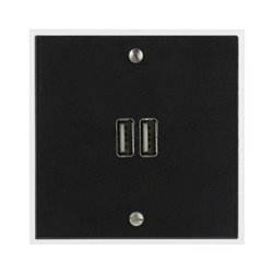 Double prise USB type A 3A cristal Art d'Arnould univers Mémoire 67022