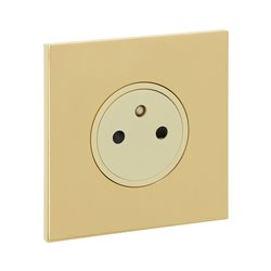Prise de courant 2P+T 16A 250V or miroir Art d'Arnould univers Epure 67731