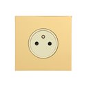 Prise de courant 2P+T 16A 250V or miroir Art d'Arnould univers Epure 67731