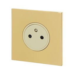 Prise de courant 2P+T 16A 250V or miroir Art d'Arnould univers Epure 67731