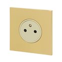 Prise de courant 2P+T 16A 250V or miroir Art d'Arnould univers Epure 67731