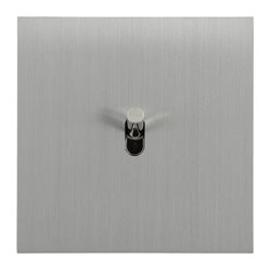Interrupteur va-et-vient 10A acier brossé Art d'Arnould univers Epure 67401
