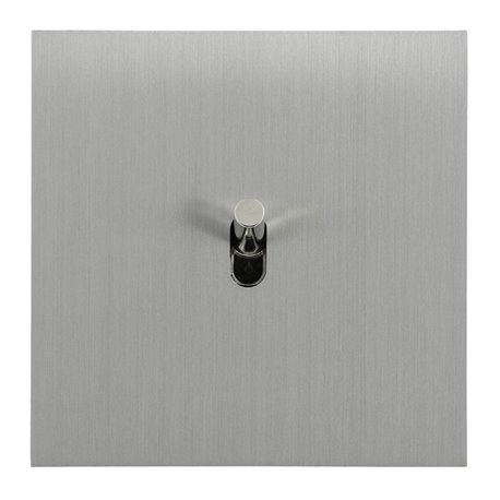 Interrupteur va-et-vient 10A acier brossé Art d'Arnould univers Epure 67401 Interrupteur va-et-vient 10A acier brossé Art d'Arnould univers Epure 67401