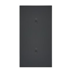 Double interrupteur va-et-vient 10A noir mat Art d'Arnould univers Epure 67804