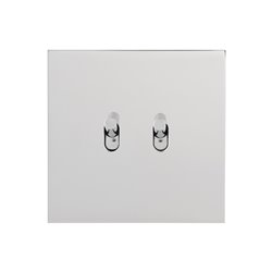 Double interrupteur va-et-vient 10A acier miroir Art d'Arnould univers Epure 67602
