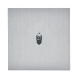 Interrupteur va-et-vient lumineux 10A acier brossé Art d'Arnould univers Epure 67407