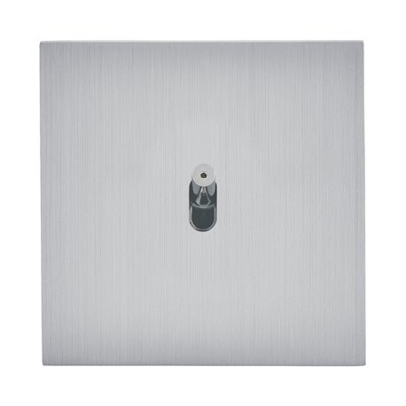 Interrupteur va-et-vient lumineux 10A acier brossé Art d'Arnould univers Epure 67407 Interrupteur va-et-vient lumineux 10A acier brossé Art d'Arnould univers Epure 67407