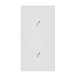 Double interrupteur va-et-vient 10A blanc satin Art d'Arnould univers Epure 67904