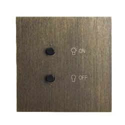Interrupteur lumière bronze Art d'Arnould univers Epure 67381