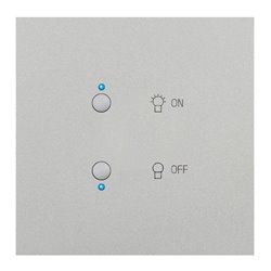 Interrupteur lumière acier satin Art d'Arnould univers Epure 67581