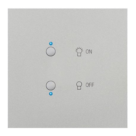 Interrupteur lumière acier satin Art d'Arnould univers Epure 67581 Interrupteur lumière acier satin Art d'Arnould univers Epure 67581