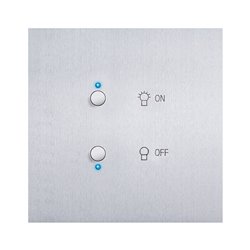 Interrupteur lumière acier brossé Art d'Arnould univers Epure MyHOME_Up 67481