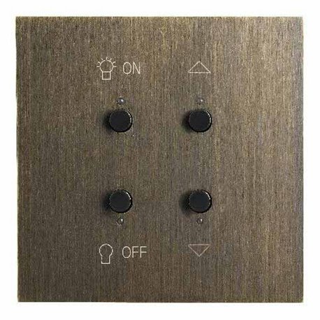 Interrupteur lumière et volets bronze Art d'Arnould univers Epure MyHOME_Up 67383 Interrupteur lumière et volets bronze Art d'Arnould univers Epure MyHOME_Up 67383