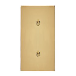 Double interrupteur va-et-vient 10A or miroir Art d'Arnould univers Epure 67704