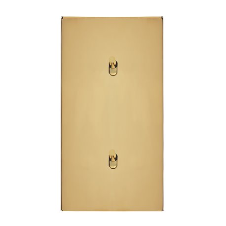 Double interrupteur va-et-vient 10A or miroir Art d'Arnould univers Epure 67704 Double interrupteur va-et-vient 10A or miroir Art d'Arnould univers Epure 67704