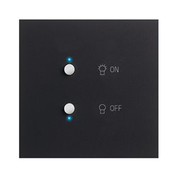 Interrupteur lumière noir mat Art d'Arnould univers Epure MyHOME_Up 67881
