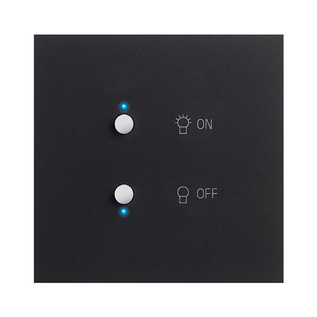 Interrupteur lumière noir mat Art d'Arnould univers Epure MyHOME_Up 67881 Interrupteur lumière noir mat Art d'Arnould univers Epure MyHOME_Up 67881