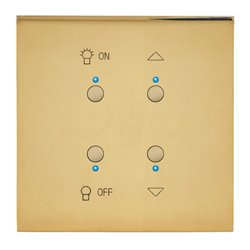 Interrupteur lumière et volets or miroir Art d'Arnould univers Epure MyHOME_Up 67783
