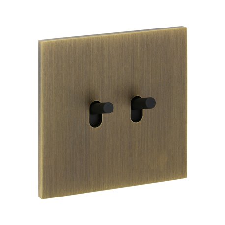 Double poussoir 6A bronze Art d'Arnould univers Epure 67312