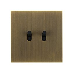 Double poussoir 6A bronze Art d'Arnould univers Epure 67312