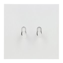 Double poussoir 6A blanc satin Art d'Arnould univers Epure 67912