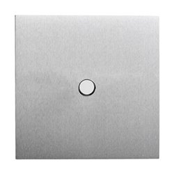 Poussoir à bouton rond 2A acier brossé Art d'Arnould univers Epure 67410