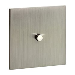 Poussoir à bouton rond 2A acier brossé Art d'Arnould univers Epure 67410