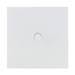Poussoir à bouton rond 2A blanc satin Art d'Arnould univers Epure 67910