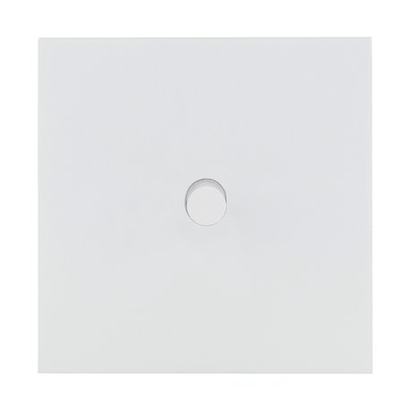 Poussoir à bouton rond 2A blanc satin Art d'Arnould univers Epure 67910