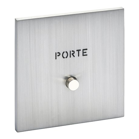 Poussoir lumineux marquage Porte acier brossé Art d'Arnould univers Epure 67491