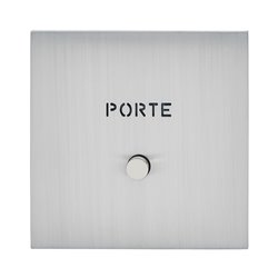 Poussoir lumineux marquage Porte acier brossé Art d'Arnould univers Epure 67491