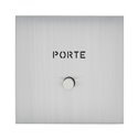 Poussoir lumineux marquage Porte acier brossé Art d'Arnould univers Epure 67491