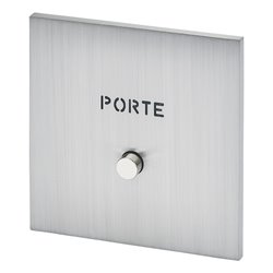 Poussoir lumineux marquage Porte acier brossé Art d'Arnould univers Epure 67491