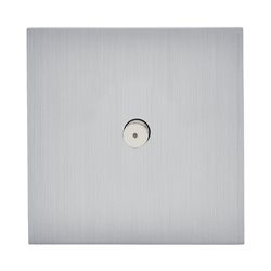 Poussoir lumineux à bouton rond 2A acier brossé Art d'Arnould univers Epure 67411