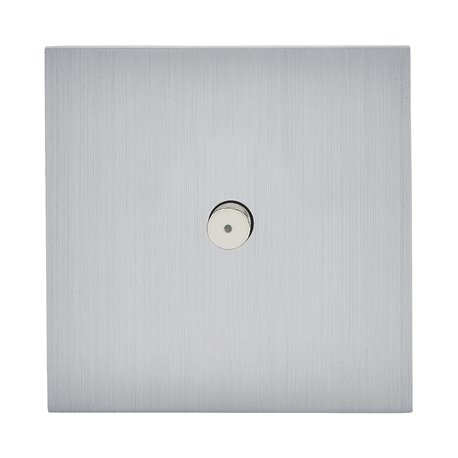 Poussoir lumineux à bouton rond 2A acier brossé Art d'Arnould univers Epure 67411