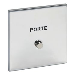 Poussoir lumineux marquage Porte acier miroir Art d'Arnould univers Epure 67691