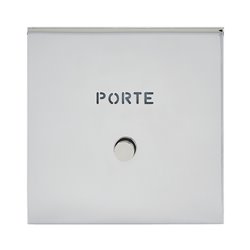 Poussoir lumineux marquage Porte acier miroir Art d'Arnould univers Epure 67691