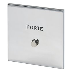 Poussoir lumineux marquage Porte acier miroir Art d'Arnould univers Epure 67691